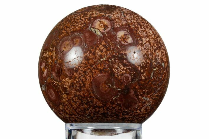 Polished Bird's Eye Jasper (Rhyolite) Sphere - Arizona #354351
